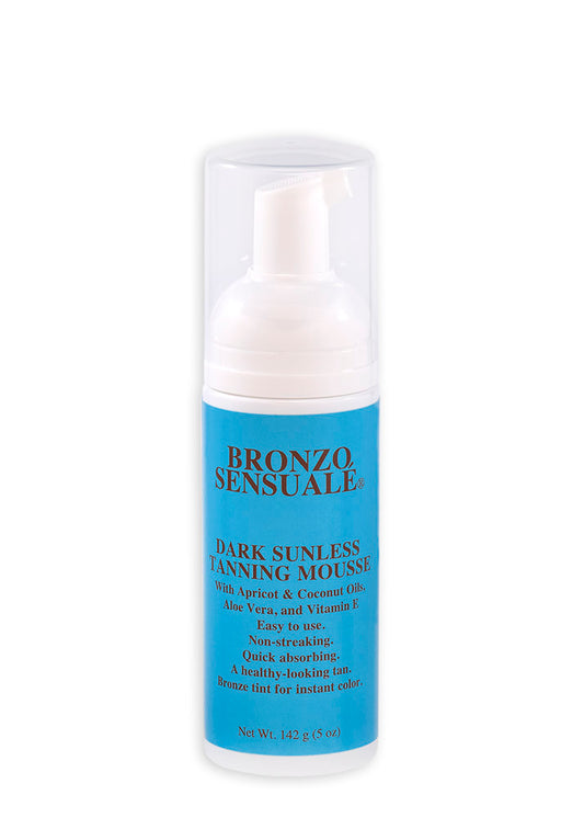 Self-Tanning Mousse + Instant Bronzer – Streak-Free Golden Glow in 1 Hour, No Orange, by Bronzo Sensuale, 5 Fl. Oz.